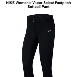 NIKE Women's Black Vapor Select Fastpitch Softball Pants (L/XL)